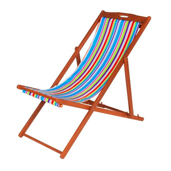 Striped deckchair from Argos | Deck chairs - 10 of the best | Deck chair canvas | Garden furniture | Garden | PHOTO GALLERY | Housetohome