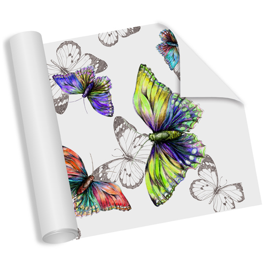 Watercolour Butterflies Wallpaper by DigetexHome.com | Graphic wallpaper | wallpaper | Decorating ideas | PHOTO GALLERY | 25 Beautiful Homes | Housetohome