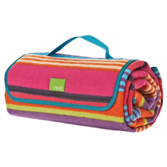 Bright Stripe picnic blanket from Next Camping buys | 10 best | Cool camping | BBQ | Tent | PHOTO GALLERY | Style at Home | Housetohome