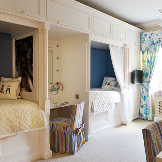Built-in children's bed storage | Bedroom storage | storage ideas | Bedroom | PHOTO GALLERY | 25 Beautiful Homes | Housetohome