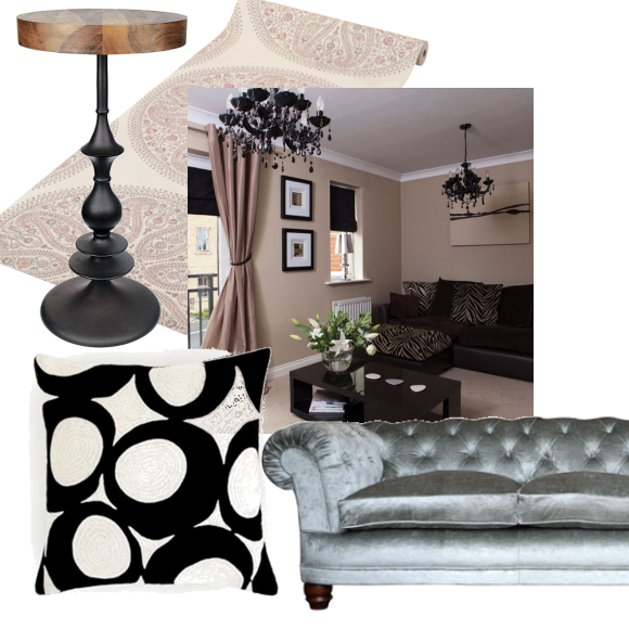 Dramatic living room