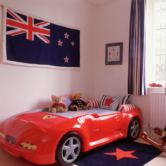 Boy's bedroom Child's bedroom with racing car bed | 17th-century Oxfordshire farmhouse tour | PHOTO GALLERY | Homes & Gardens | Housetohome