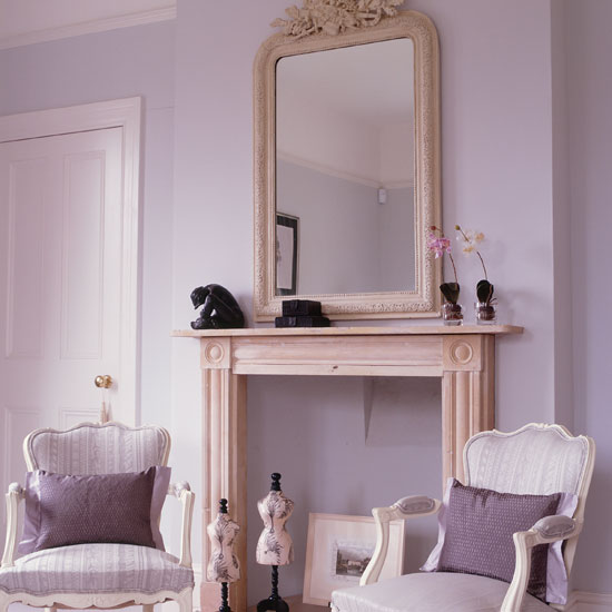 Bedroom seating Stone fireplace in classic neutral bedroom | 17th-century Oxfordshire farmhouse tour | PHOTO GALLERY | Homes & Gardens | Housetohome