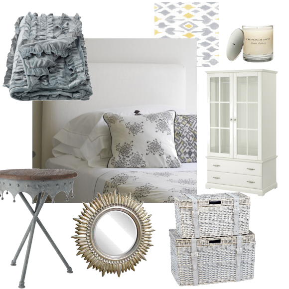 Cool grey bedroom