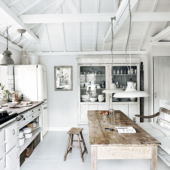 White-washed beach house kitchen | Country kitchens | kitchens | decorating | Housetohome.co.uk