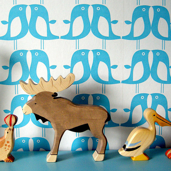 Penguin Wallpaper by Caroline McGrath | Children's wallpaper | Wallpaper ideas | PHOTO GALLERY | Housetohome