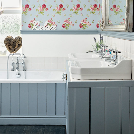 Panelling is not just for walls &mdash; try fixing it to the side of your bath or on a vanity unit