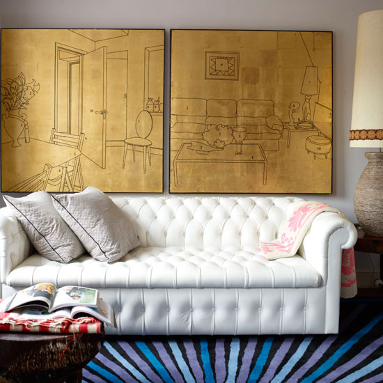 Quirky modern living room | Living room decorating inspiration  | 550 x 550 · 80 kB · jpeg