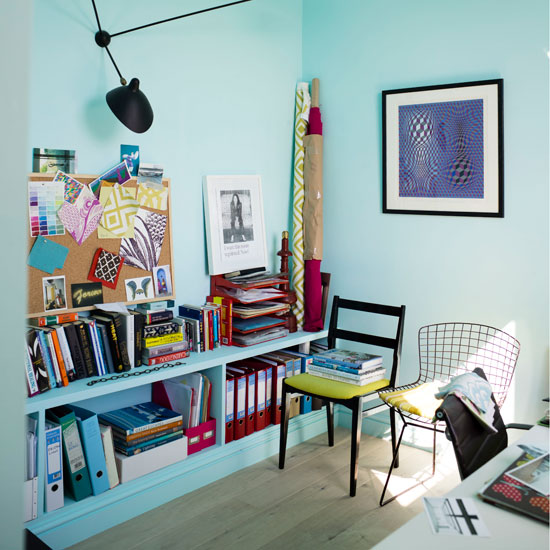 Vibrant home office 