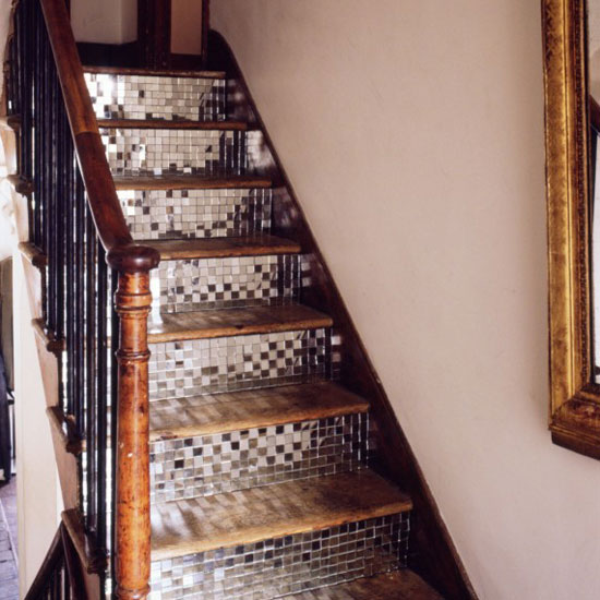 Mirrored mosaic staircase | Striking ideas for stairs | Stairs | 10 striking ideas | Staircase decorating ideas | Image | Housetohome