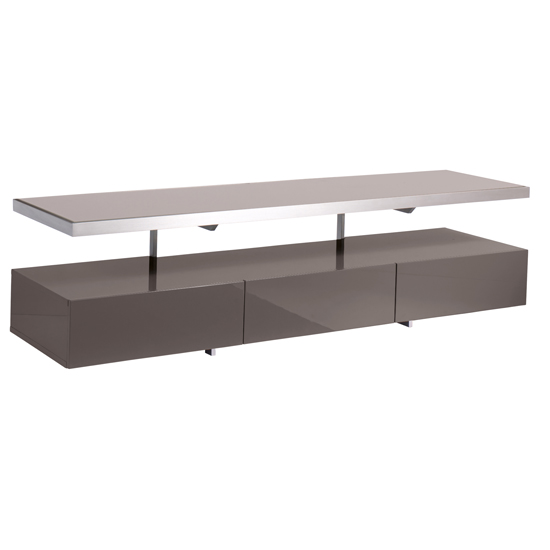 Floating shelf TV unit from Dwell
