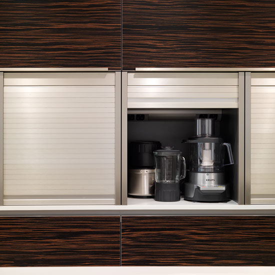 Tambour storage | Contemporary kitchen tour | PHOTO GALLERY | Beautiful Kitchens | Housetohome.co.uk