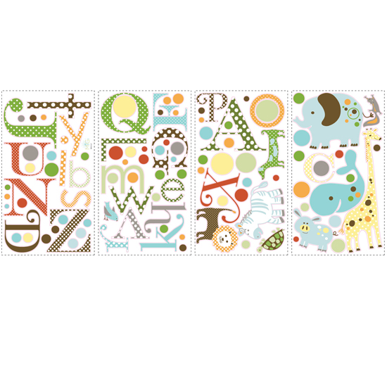 Animals and alphabet stickers from Becky and Lolo | Wall stickers for kids | Wall stickers | Children's rooms | PHOTO GALLERY | Housetohome