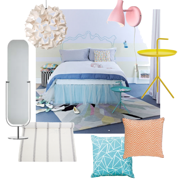Pretty pastel Bedroom