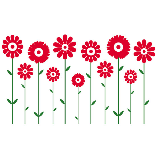 Dual Symmetrical Flowers wall sticker from Spin Collective Dual Symmetrical Flowers wall sticker from Spin Collective | Wall sticker | Wall Stickers | Wall Decal | Decals| PHOTO GALLERY | Style at Home | HousetoHome.co.uk