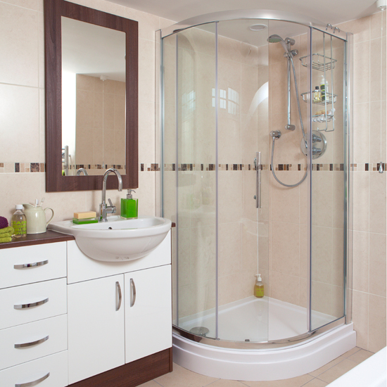 Modern neutral shower room | Modern bathroom ideas | Style at Home | Housetohome