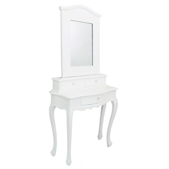 White Louis dressing table and mirror from Home Kandi White Louis dressing table and mirror from Home Kandi | Dressing tables - 10 new styles | dressing tanbles | bedroom | PHOTO GALLERY | Housetohome