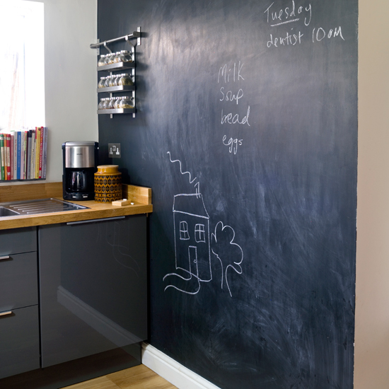 Creative blackboard kitchen