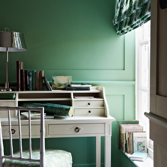 Refreshing green home office 