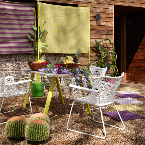 Zingy colourful garden