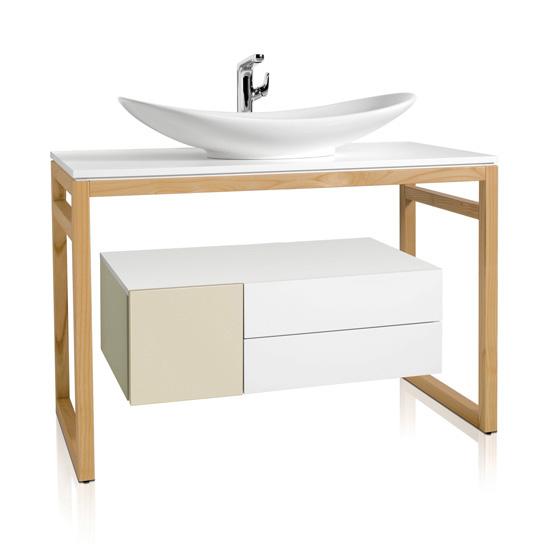 My Nature basin from Villeroy & Boch | Vanity units | bathroom furniture | bathroom decorating ideas | bathroom | PHOTO GALLERY | 25 Beautiful Homes | Housetohome