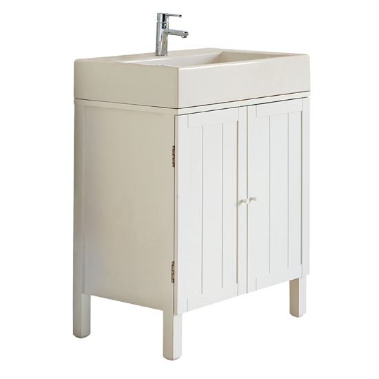 St Ives Double Vanity Unit With Sink & Tap from John Lewis | Vanity units | bathroom furniture | bathroom decorating ideas | bathroom | PHOTO GALLERY | 25 Beautiful Homes | Housetohome