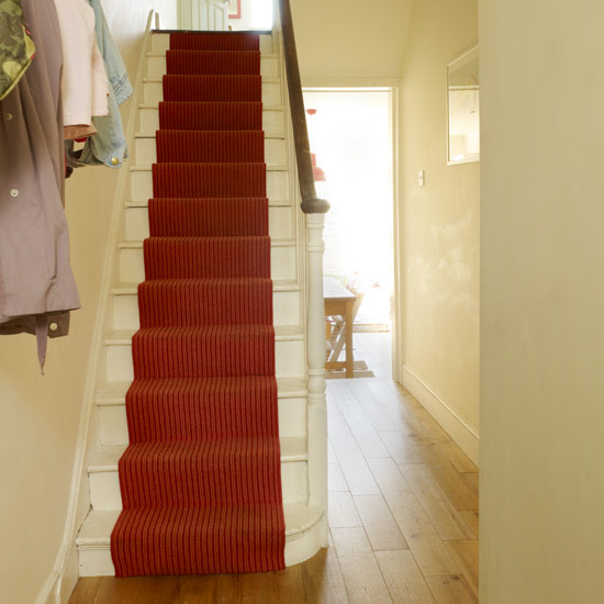 Fit a colourful stair runner | Hallway | Hall ideas | PHOTO GALLERY | Style at Home | Housetohome.co.uk
