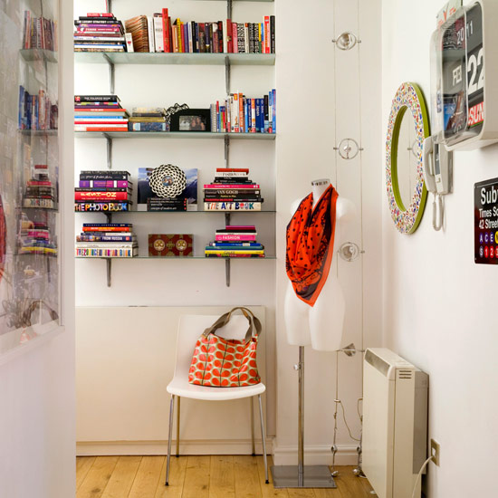 Add colour with books | Hallway | Hall ideas | PHOTO GALLERY | Style at Home | Housetohome.co.uk