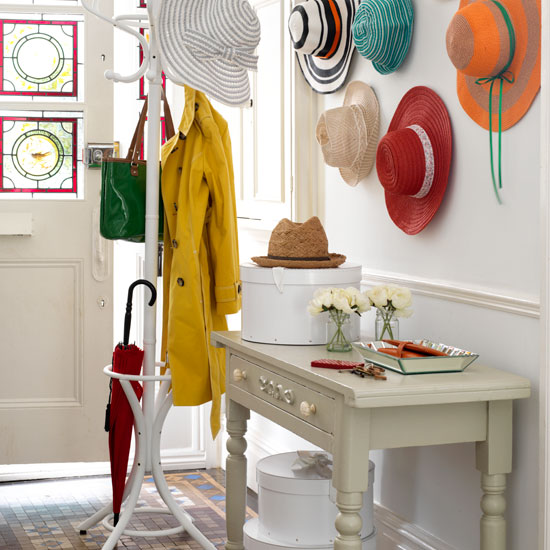 Feature wall hallway