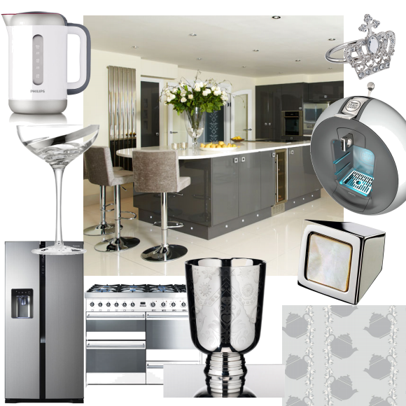 Steel and silver kitchen