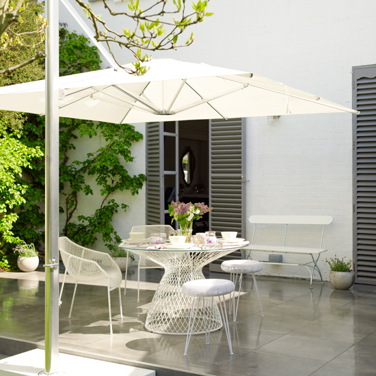 Continental garden dining area