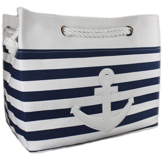 Nautical laundry bag from The Gifted Penguin | bathroom | PHOTO GALLERY | Country Homes and Interiors | Housetohome.co.uk