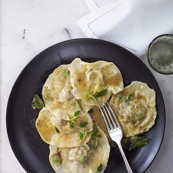 If you are short of time, use ready-made Asian won-ton wrappers 
instead of the pasta