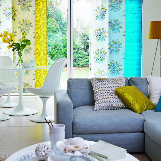 Try a colourful window treatment Try a colourful window treatment | Conservatory decorating ideas | PHOTO GALLERY | Ideal Home | Housetohome