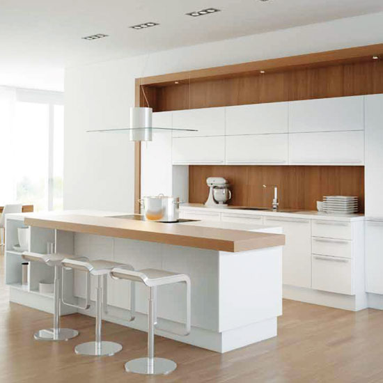 White and walnut kitchen | White kitchens | PHOTO GALLERY | Beautiful Kitchens | Housetohome.co.uk