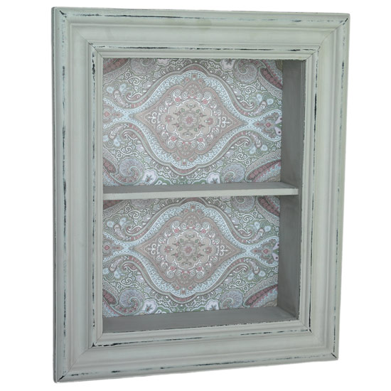 Vintage Paisley Patterned Hanging Box Shelf from dotcomgiftshop| kitchen shelving | PHOTO GALLERY | Style at Home | Housetohome