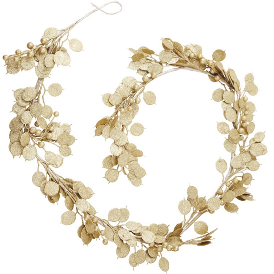winter woodland gold effect garland from b q christmas winter woodland gold effect garland from b q christmas