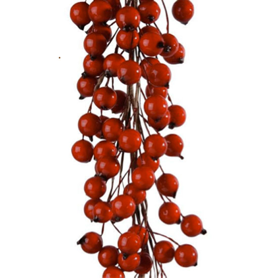 red berry garland from velvet brown christmas garlands red berry garland from velvet brown christmas garlands