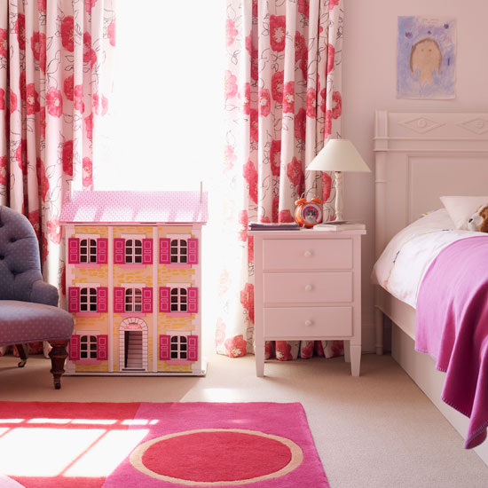Classic cream and bright pink child's bedroom Housetohome | Bedroom | PHOTO GALLERY | Homes & Gardens | Housetohome.co.uk