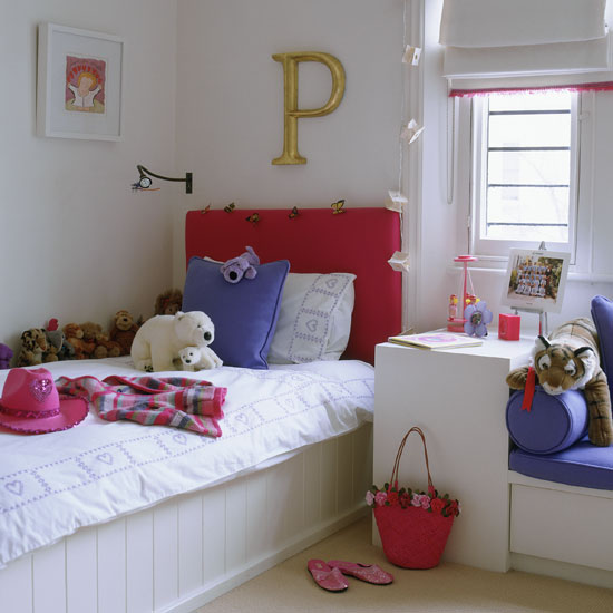 Classic pale painted child's bedroom with oversized gold letter | Bedroom | PHOTO GALLERY | Homes & Gardens | Housetohome.co.uk