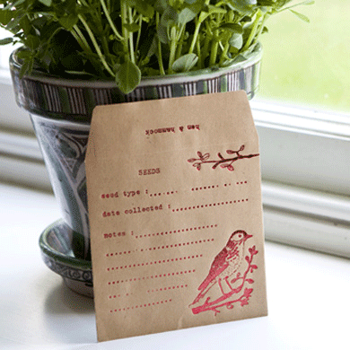 Continue to collect seed Seed packet from Hen & Hammock | Garden | PHOTO GALLERY | Homes & Gardens | Housetohome.co.uk