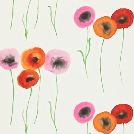 Poppies by Sanderson Poppies by Sanderson | Country wallpaper | Home decorating ideas | PHOTO GALLERY | housetohome