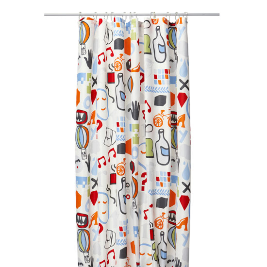 Shower curtain from Ikea Colourful bathroom accessories | Next | SHOPPING GALLERY | Style at Home | Housetohome