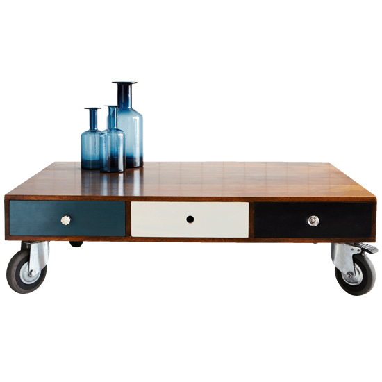 Wooden 3-drawer coffee table from Graham & Green | Coffee tables - 10 of the best | PHOTO GALLERY | Housetohome.co.uk