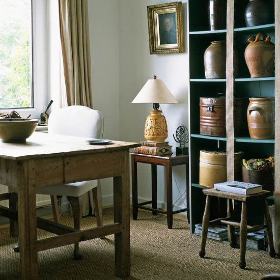 Rustic home office Rustic home office | Formal home office | Traditional home office | decorating ideas | PHOTO GALLERY | 25 Beautiful Homes | Housetohome