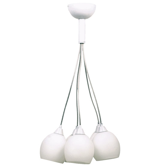 Hanging five-light bunch glass fitting from Dunelm Mill | PHOTO GALLERY | Style at Home | Housetohome