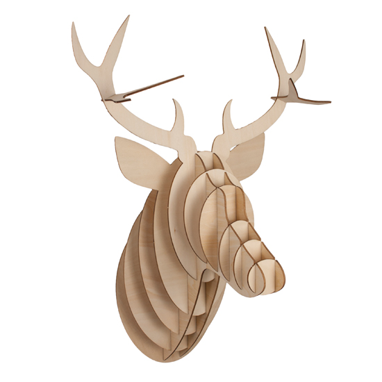 Wooden Deer Antlers from The Contemporary Home Wooden Deer Antlers from The Contemporary Home | woodland trend cardboard antlers housetohome
