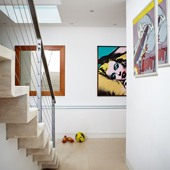 Staircase | Step inside an arty converted dairy home in west London | Modern home | House Tour | PHOTO GALLERY | Livingetc | Housetohome