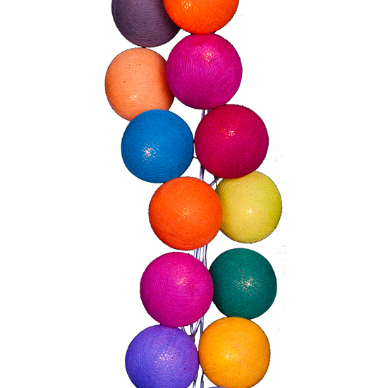 Morocco cotton ball string lights from Hunkydory Home | Folk trend autumn/winter 2012 | Decorating trends | Housetohome.co.uk