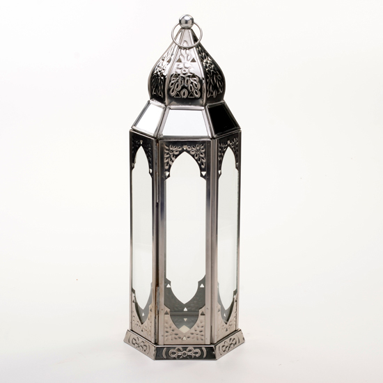Stainless steel Moroccan lantern from Telling Tales | Folk trend autumn/winter 2012 | Decorating trends | Housetohome.co.uk
